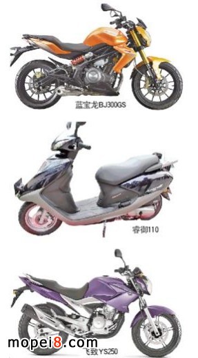 2014上半年摩托車(chē)王牌車(chē)型