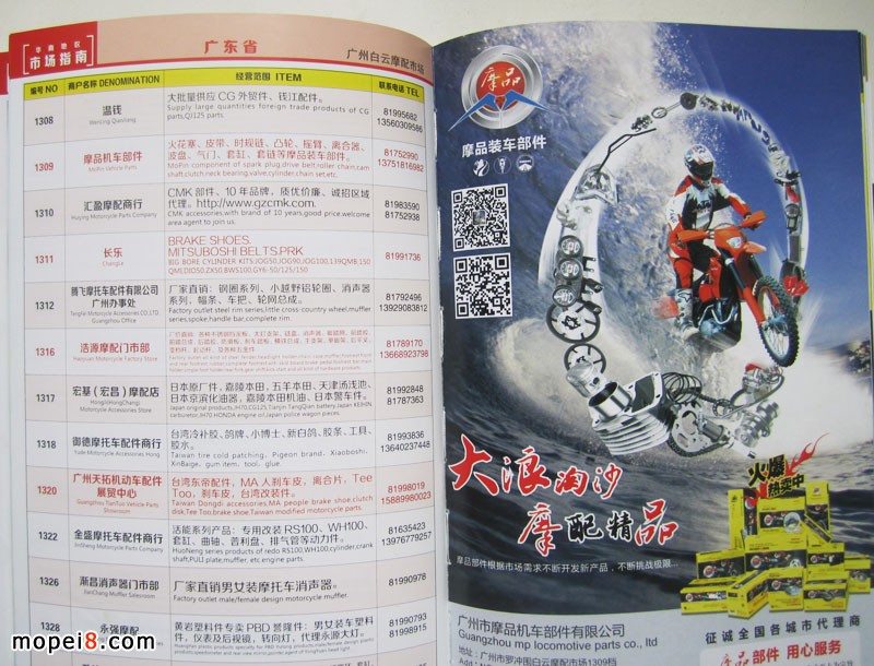 2015版中國(guó)摩托車配件華南地區(qū)市場(chǎng)指南