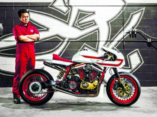 美華裔車迷手工打造摩托車獲獎(jiǎng)