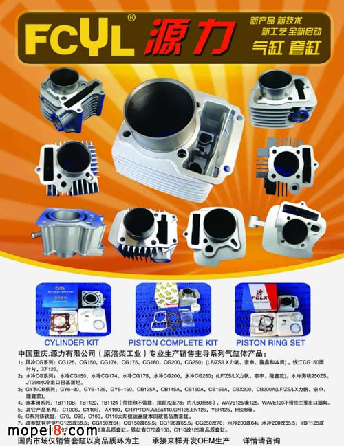 重慶涪陵源力FCYL摩托車(chē)缸體